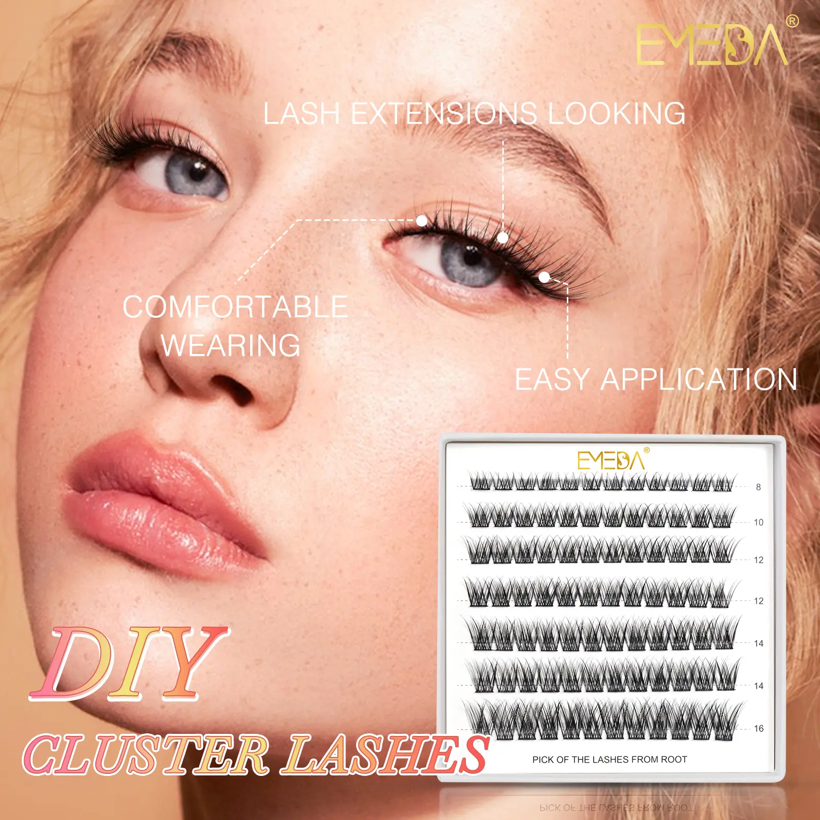 Diy cluster lashes High quality Save your time Easy to use Make you more beautiful
